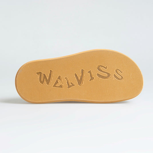Walviss Arandis Kadin Hakiki Süet Deri Çift Tokali Turuncu Terlik