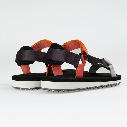 Walviss Beluga Kadin Dokuma Kumas Cirtli Kirmizi Siyah Füme Sandalet