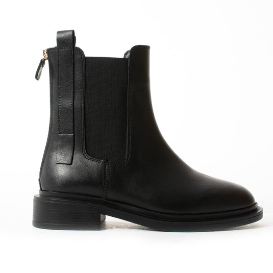 Walviss Chelsea Kadın Hakiki Deri Bağcıksız Siyah Bot