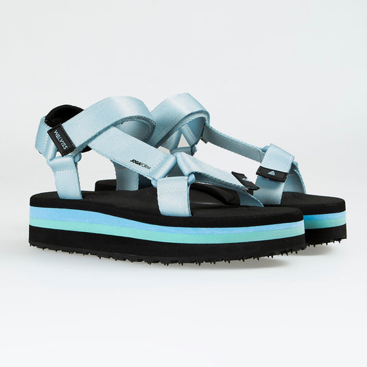 Walviss Delphin Kadin Dokuma Kumas Cirtli Turkuaz Sandalet