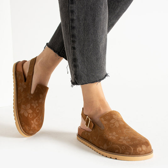 Walviss Flora Kadın Hakiki Deri Tek Tokalı Coconat Sandalet