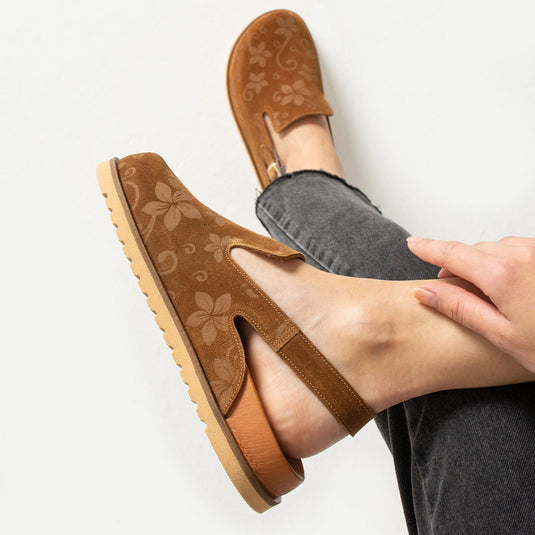 Walviss Flora Kadın Hakiki Deri Tek Tokalı Coconat Sandalet