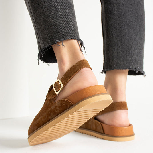 Walviss Flora Kadın Hakiki Deri Tek Tokalı Coconat Sandalet