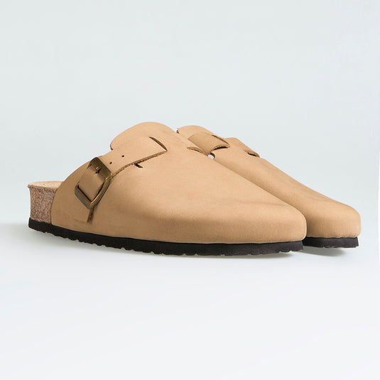 Walviss Impulo Kadin Hakiki Deri Tek Tokali Bej Terlik