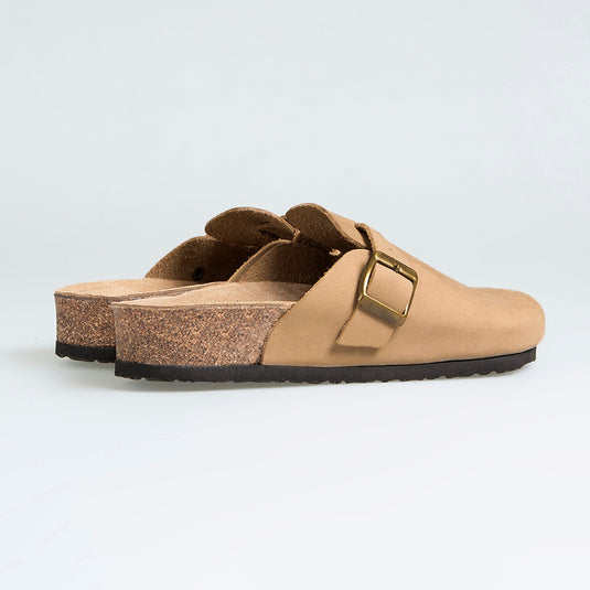 Walviss Impulo Kadin Hakiki Deri Tek Tokali Bej Terlik