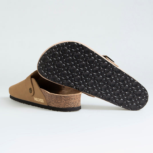 Walviss Impulo Kadin Hakiki Deri Tek Tokali Bej Terlik