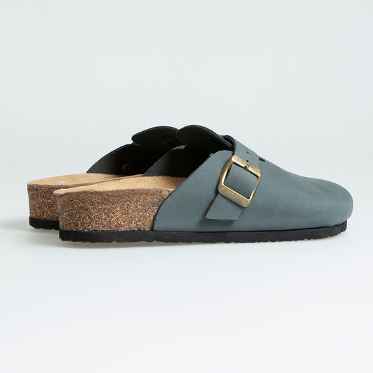 Walviss Impulo Kadin Hakiki Deri Tek Tokali Koyu Taba Terlik