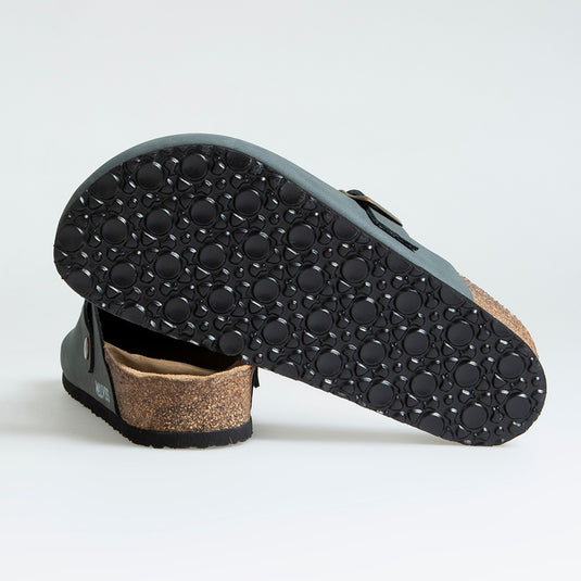 Walviss Impulo Kadin Hakiki Deri Tek Tokali Koyu Taba Terlik