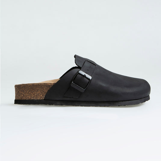 Walviss Impulo Kadin Hakiki Deri Tek Tokali Siyah Terlik