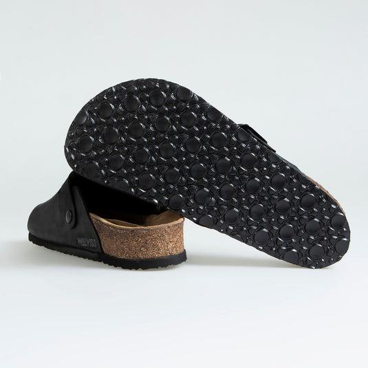 Walviss Impulo Kadin Hakiki Deri Tek Tokali Siyah Terlik