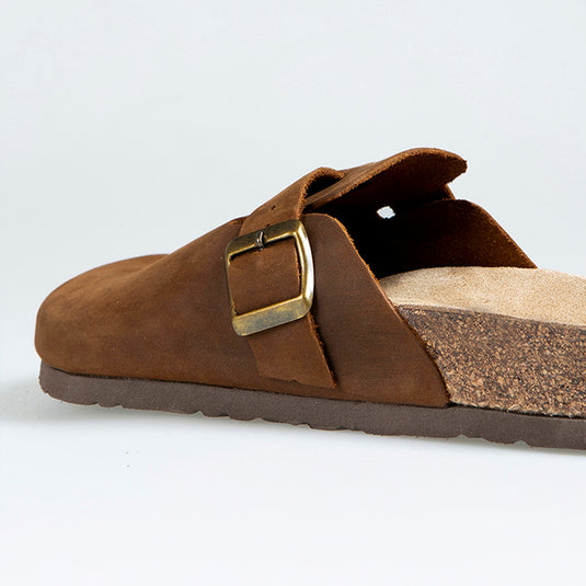 Walviss Impulo Kadin Hakiki Deri Tek Tokali Taba Terlik