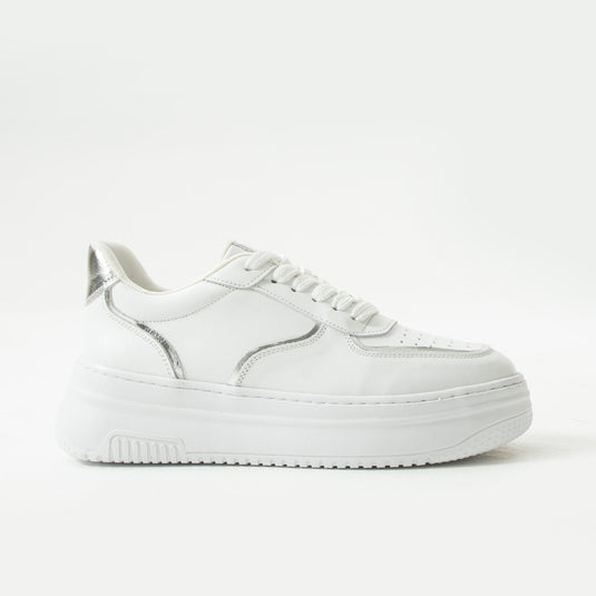 Walviss Jega Kadin Hakiki Deri Bagcikli Beyaz Sneaker