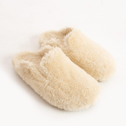 Walviss Konde Kadin Kürklü Bagciksiz Ekru Terlik