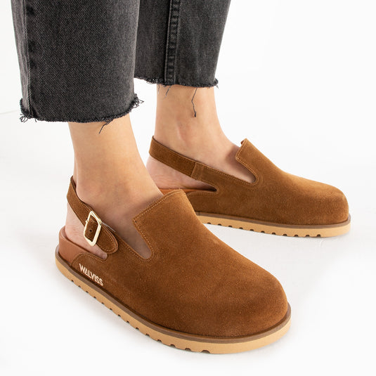 Walviss Leon Kadın Hakiki Deri Tek Tokalı Coconat Sandalet