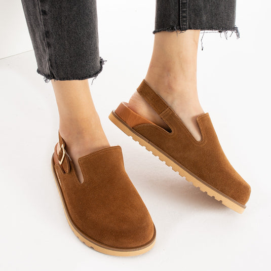 Walviss Leon Kadın Hakiki Deri Tek Tokalı Coconat Sandalet