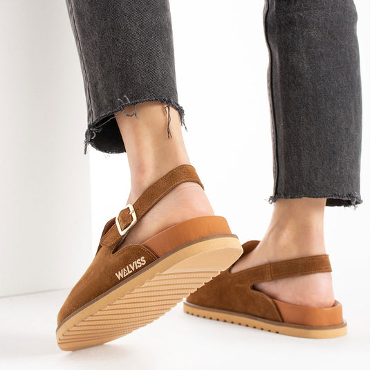 Walviss Leon Kadın Hakiki Deri Tek Tokalı Coconat Sandalet