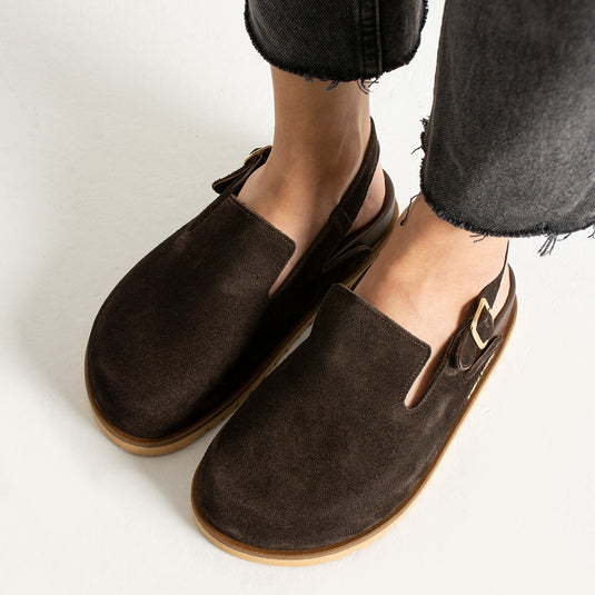 Walviss Leon Kadın Hakiki Deri Tek Tokalı Kahverengi Sandalet