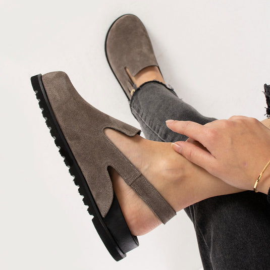 Walviss Leon Kadin Hakiki Deri Tek Tokali Vizon Sandalet