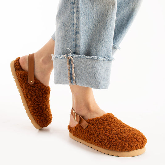 Walviss Moshe Kadin Kürklü Tek Tokali Tarçin Sandalet