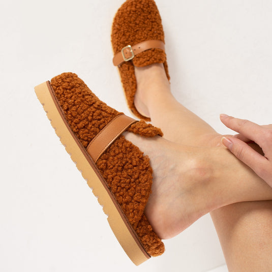 Walviss Mufy Kadin Kürklü Tek Tokali Tarçin Terlik