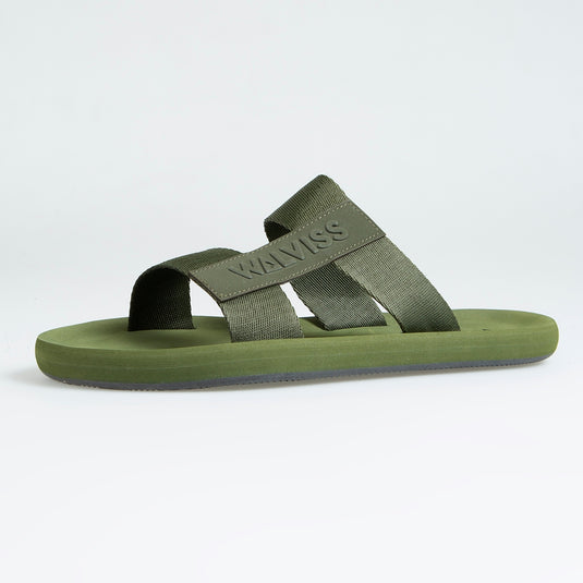 Walviss Mystax Erkek Dokuma Kumas Bagciksiz Haki Terlik