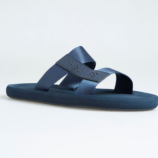 Walviss Mystax Erkek Dokuma Kumas Bagciksiz Lacivert Terlik