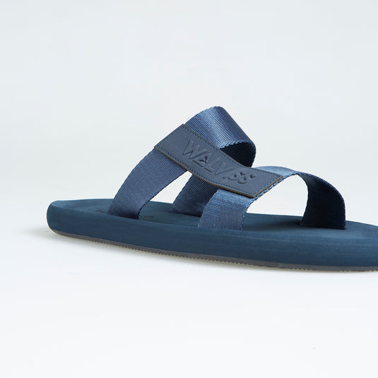 Walviss Mystax Erkek Dokuma Kumas Bagciksiz Lacivert Terlik