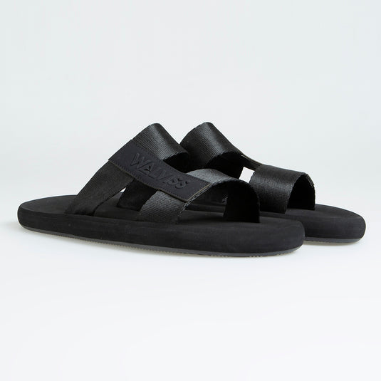 Walviss Mystax Erkek Dokuma Kumas Bagciksiz Siyah Terlik