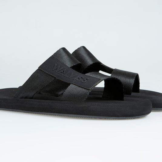 Walviss Mystax Erkek Dokuma Kumas Bagciksiz Siyah Terlik