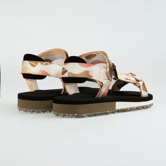 Walviss Narval Kadin Dokuma Kumas Cirtli Taba Pudra Sandalet