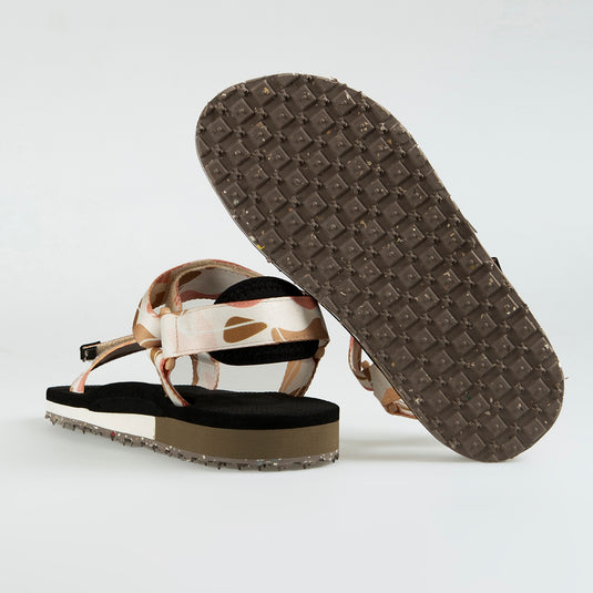 Walviss Narval Kadin Dokuma Kumas Cirtli Taba Pudra Sandalet