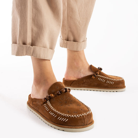 Walviss Rustica Kadin Hakiki Deri Bagciksiz Coconat Terlik