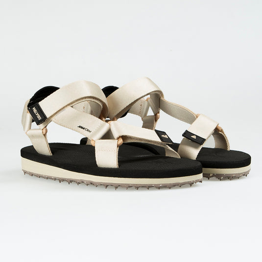 Walviss Willy Kadin Dokuma Kumas Cirtli Bej Sandalet