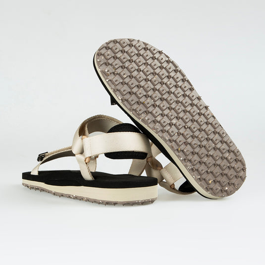 Walviss Willy Kadin Dokuma Kumas Cirtli Bej Sandalet