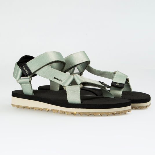 Walviss Willy Kadin Dokuma Kumas Cirtli Haki Sandalet