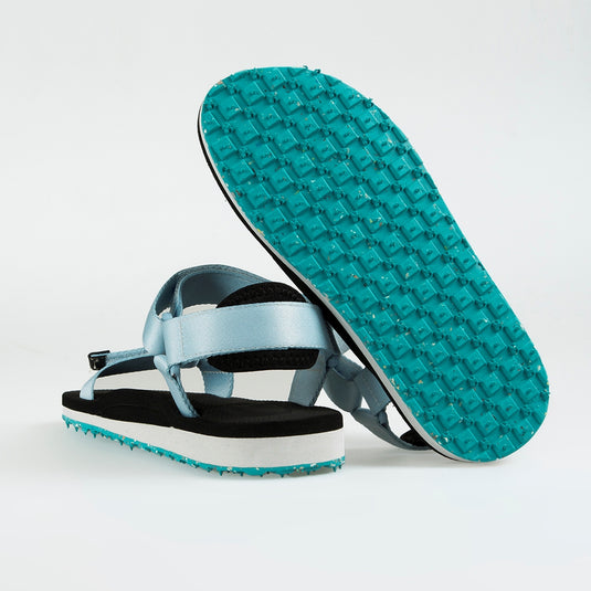 Walviss Willy Kadin Dokuma Kumas Cirtli Mavi Sandalet