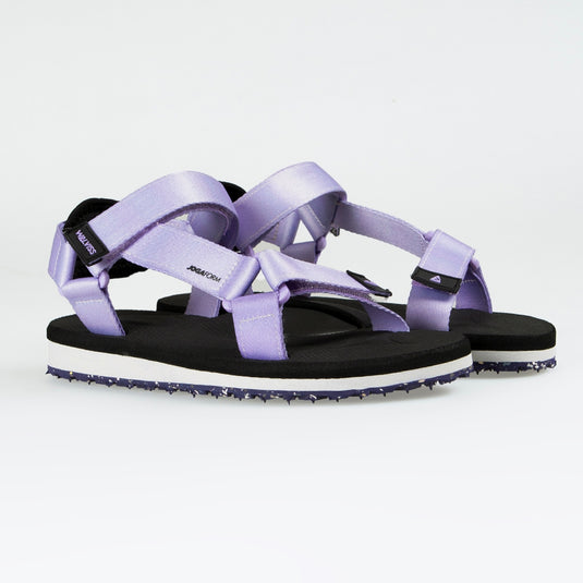 Walviss Willy Kadin Dokuma Kumas Cirtli Mor Sandalet