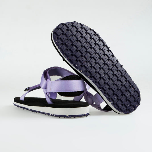 Walviss Willy Kadin Dokuma Kumas Cirtli Mor Sandalet