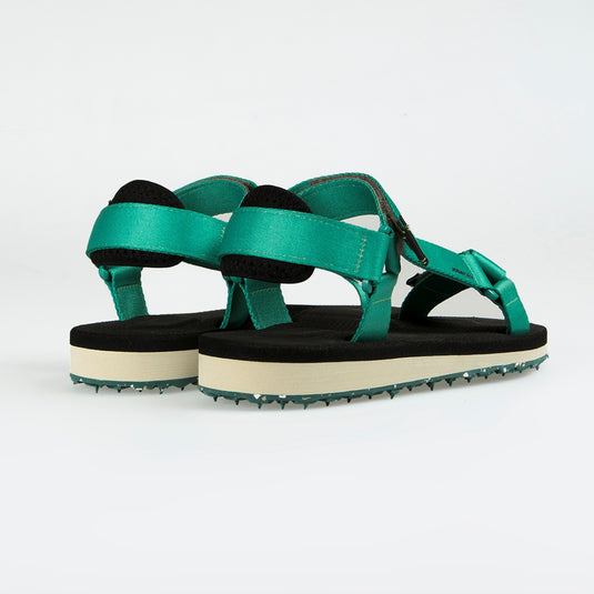 Walviss Willy Kadin Dokuma Kumas Cirtli Yesil Sandalet