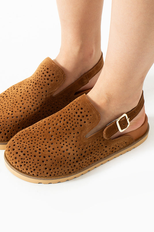 Walviss Zaya Kadin Hakiki Deri Tek Tokali Coconat Terlik