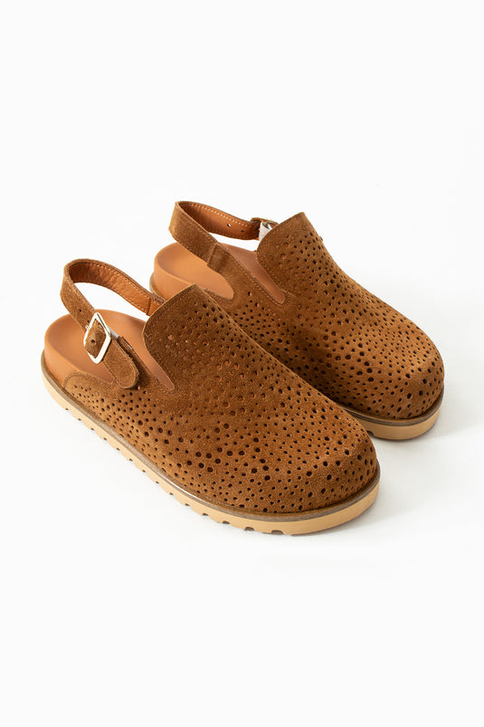 Walviss Zaya Kadin Hakiki Deri Tek Tokali Coconat Terlik