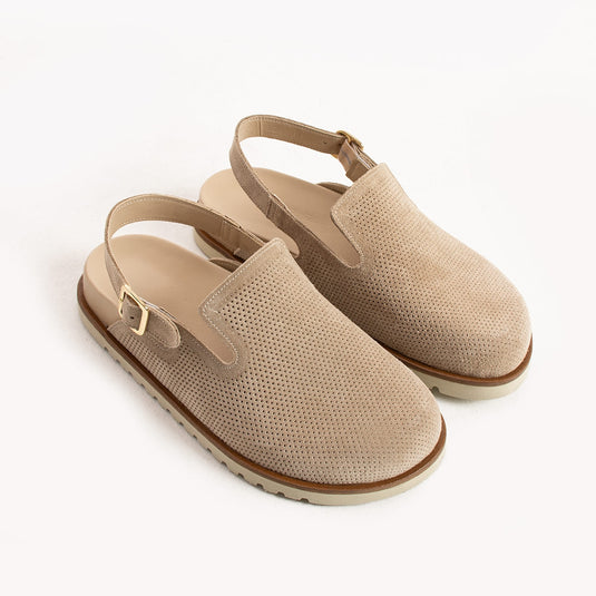 Walviss Zuri Kadin Hakiki Deri Tek Tokali Coconat Terlik